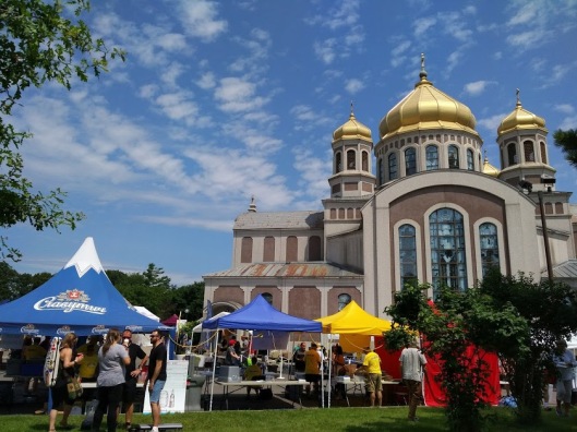 Capital Ukrainian Festival- tents and church
